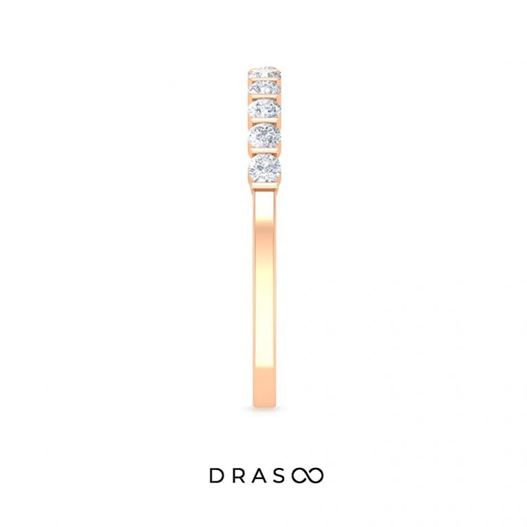 Diamond Stackable Ring in Bar Setting