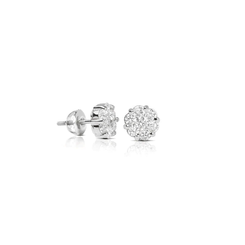 Pico Dax Diamond Cluster Earrings