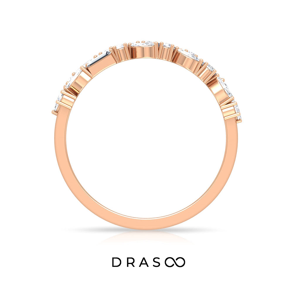 3/4 CT Diamond Anniversary Band Ring in Prong Setting