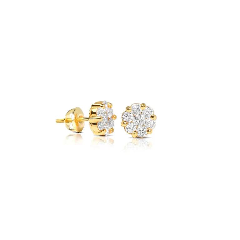 Pico Dax Diamond Cluster Earrings