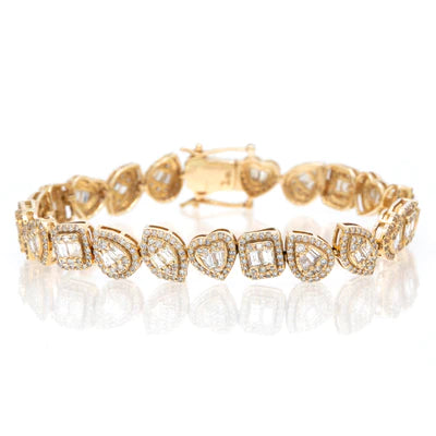 MULTI SHAPE DIAMOND BRACELET