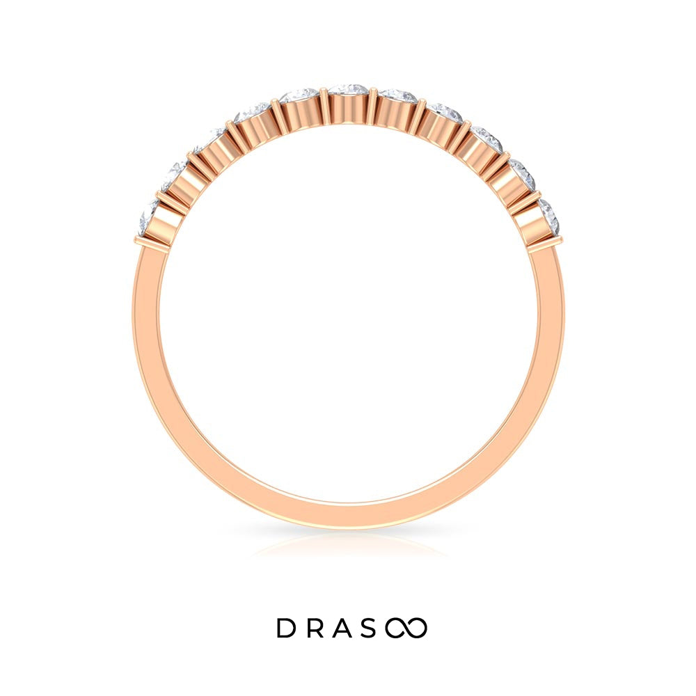 Diamond Stackable Ring in Bar Setting