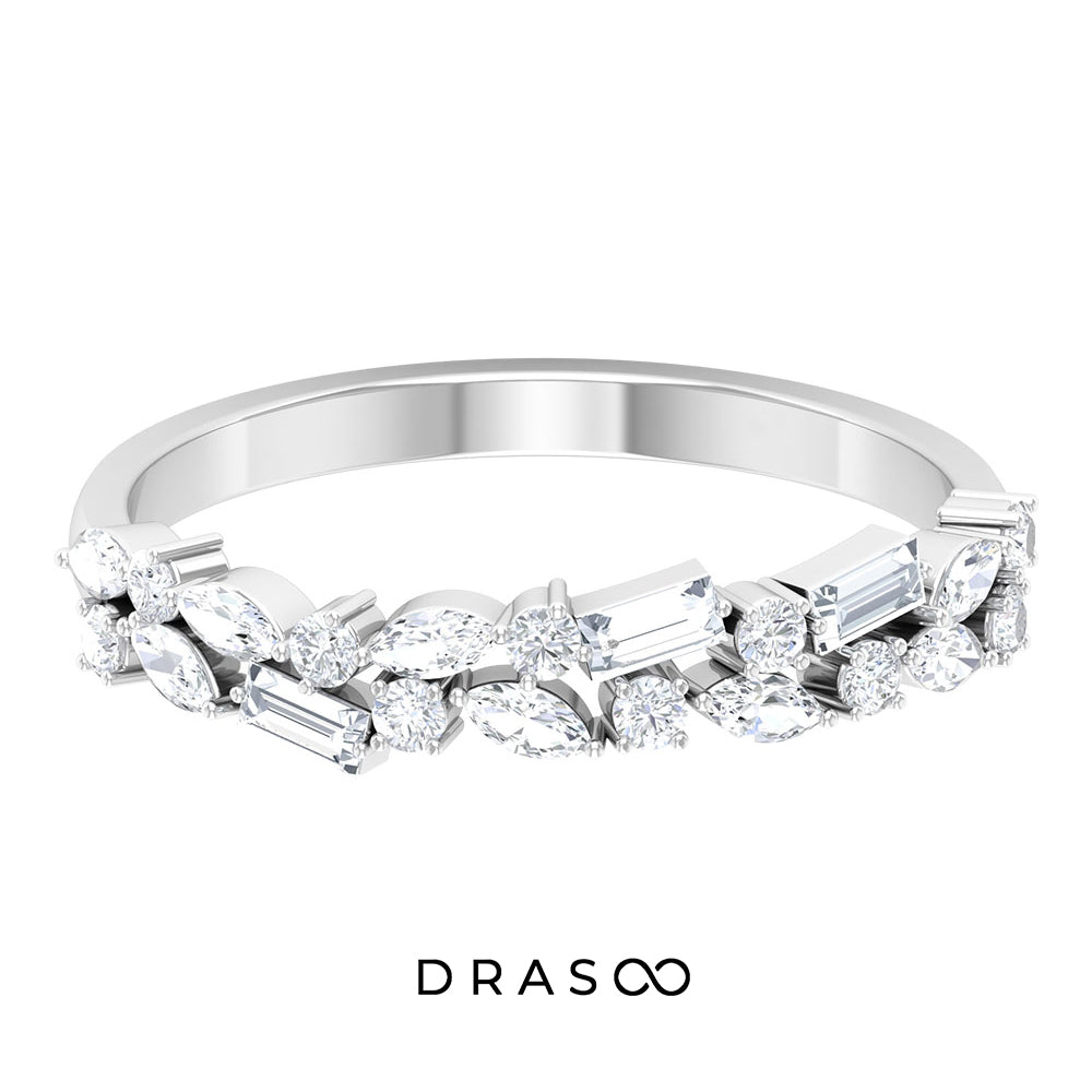 3/4 CT Diamond Anniversary Band Ring in Prong Setting