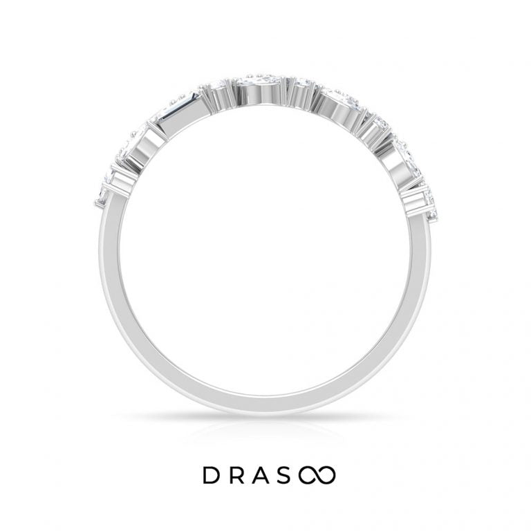 3/4 CT Diamond Anniversary Band Ring in Prong Setting