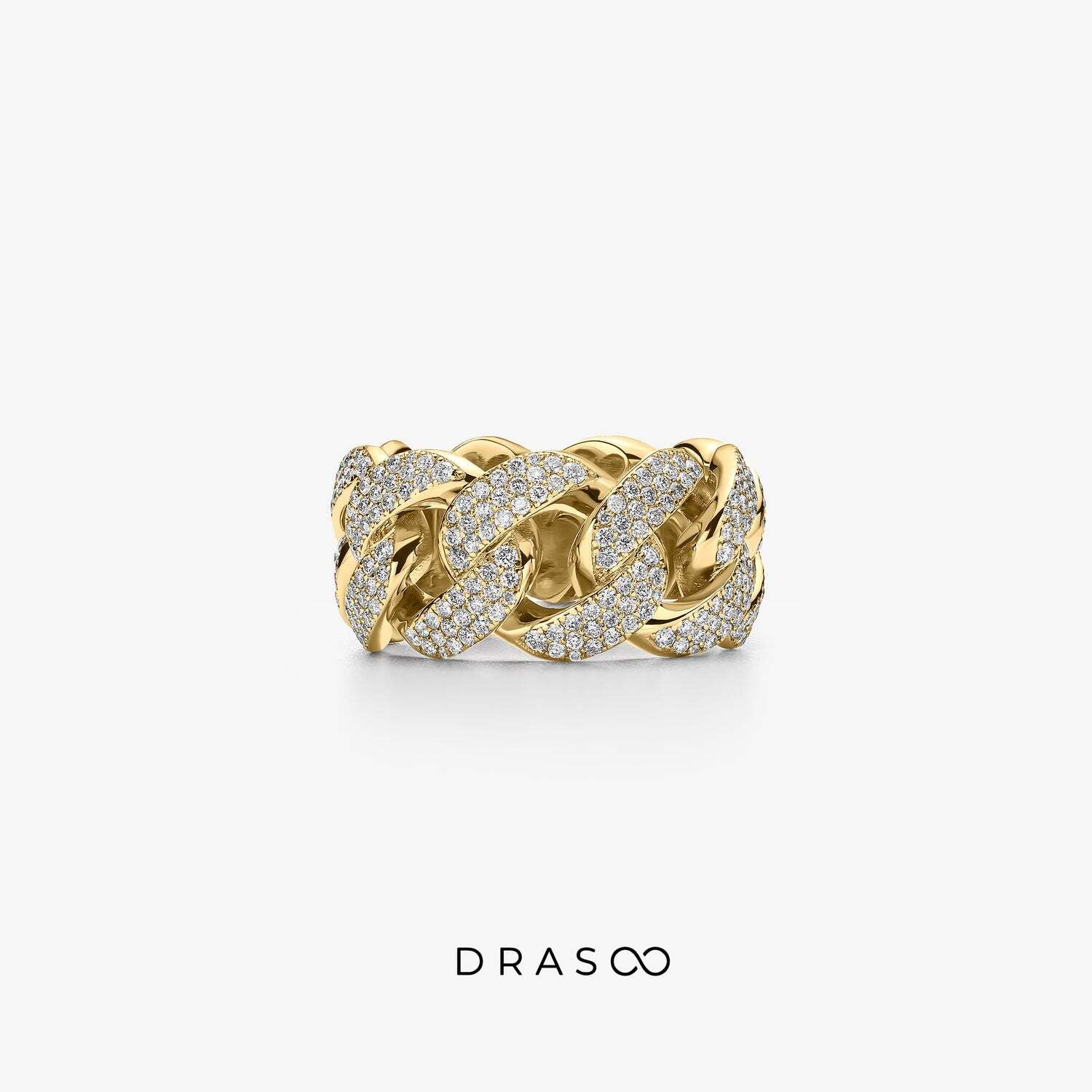 DIAMOND CUBAN RING, CLASSIC