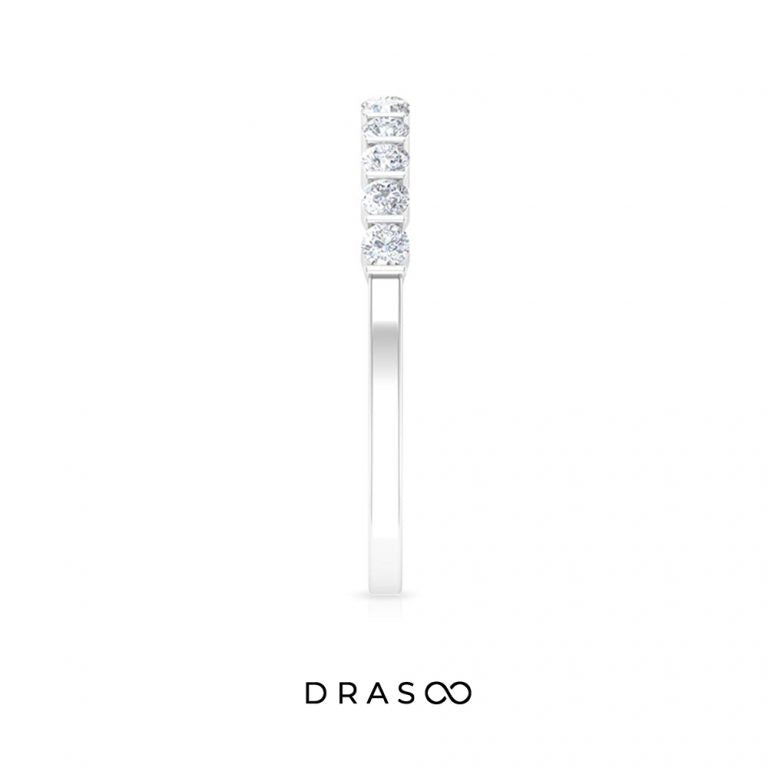 Diamond Stackable Ring in Bar Setting