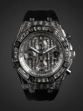 Audemars Piguet – Royal Oak Offshore 42 mm – Full Custom 18k White Gold set with VVS/VS Baguette Diamonds – Black Rubber Strap
