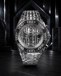 Audemars Piguet – Royal Oak Offshore 42 mm – Full Custom 18k White Gold set with VVS/VS Baguette Diamonds