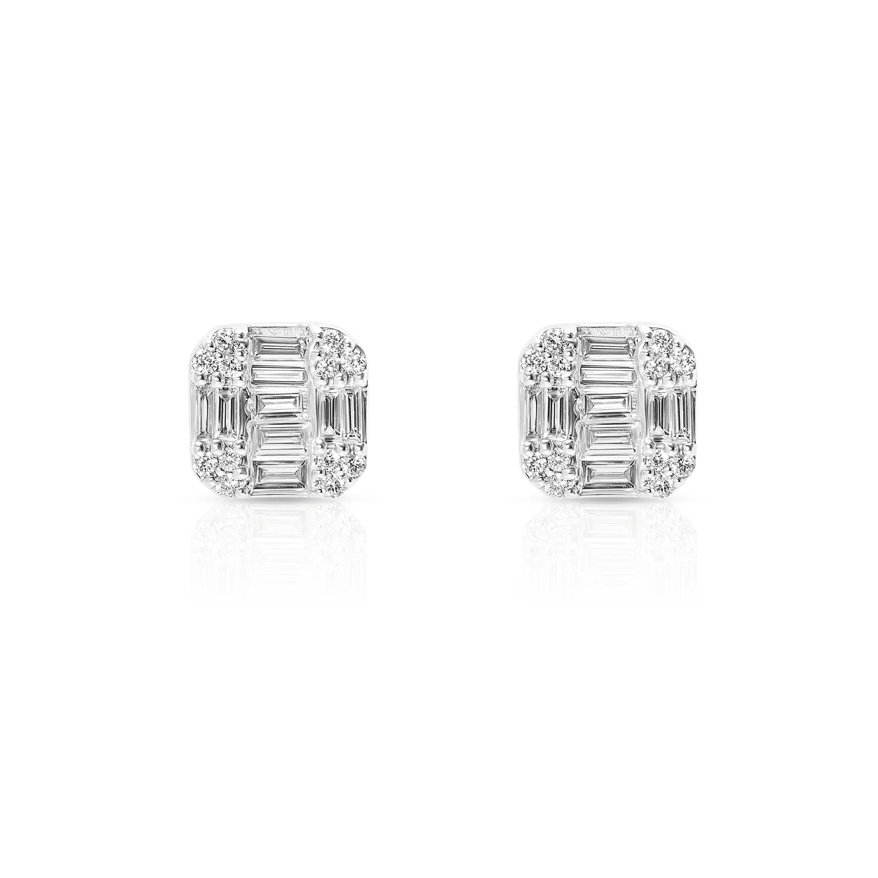Diamond Baguette Earrings