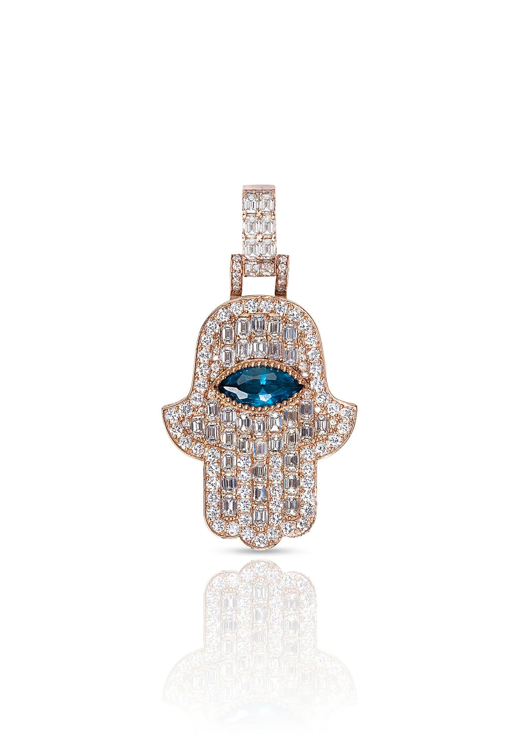 DIAMOND HAMSA PENDANT