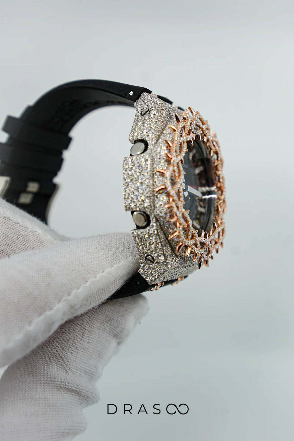 CUSTOM ICED-OUT G-SHOCK THORN CROWN WATCH