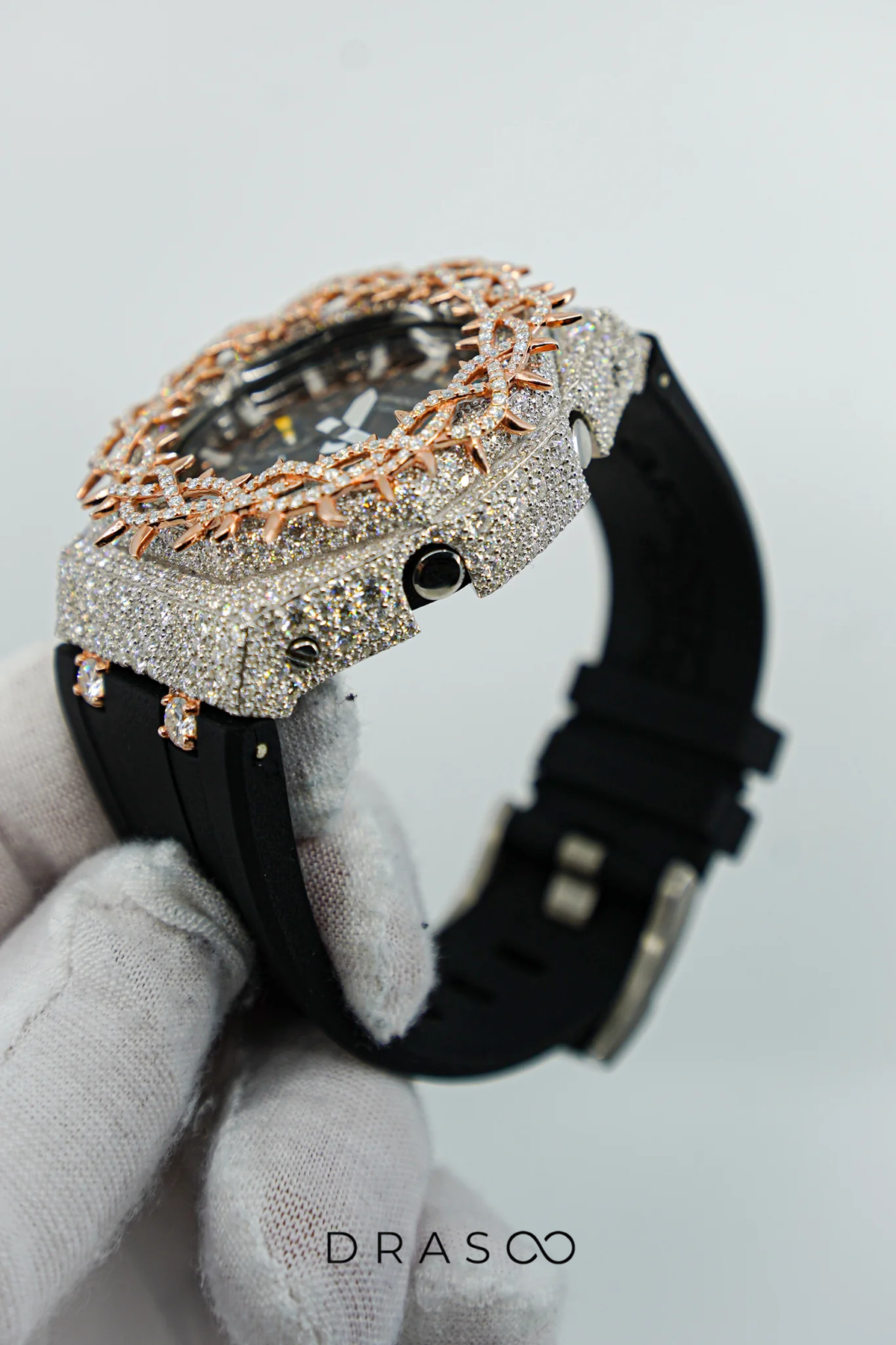 CUSTOM ICED-OUT G-SHOCK THORN CROWN WATCH