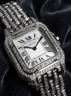 Cartier Panthère Medium – Steel – Quartz Movement – Custom Diamond-Set