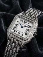 Cartier Panthère Medium – Steel – Quartz Movement – Custom Diamond-Set