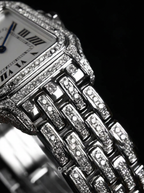 Cartier Panthère Medium – Steel – Quartz Movement – Custom Diamond-Set