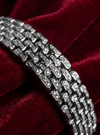 Cartier Panthère Small – Steel – Quartz Movement – Custom Diamond-Set