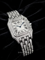 Cartier Panthère Small – Steel – Quartz Movement – Custom Diamond-Set