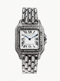 Cartier Panthère Small – Steel – Quartz Movement – Custom Diamond-Set