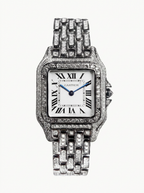 Cartier Panthère Small – Steel – Quartz Movement – Custom Diamond-Set