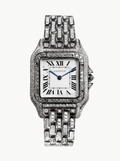 Cartier Panthère Small – Steel – Quartz Movement – Custom Diamond-Set