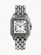 Cartier Panthère Small – Steel – Quartz Movement – Custom Diamond-Set