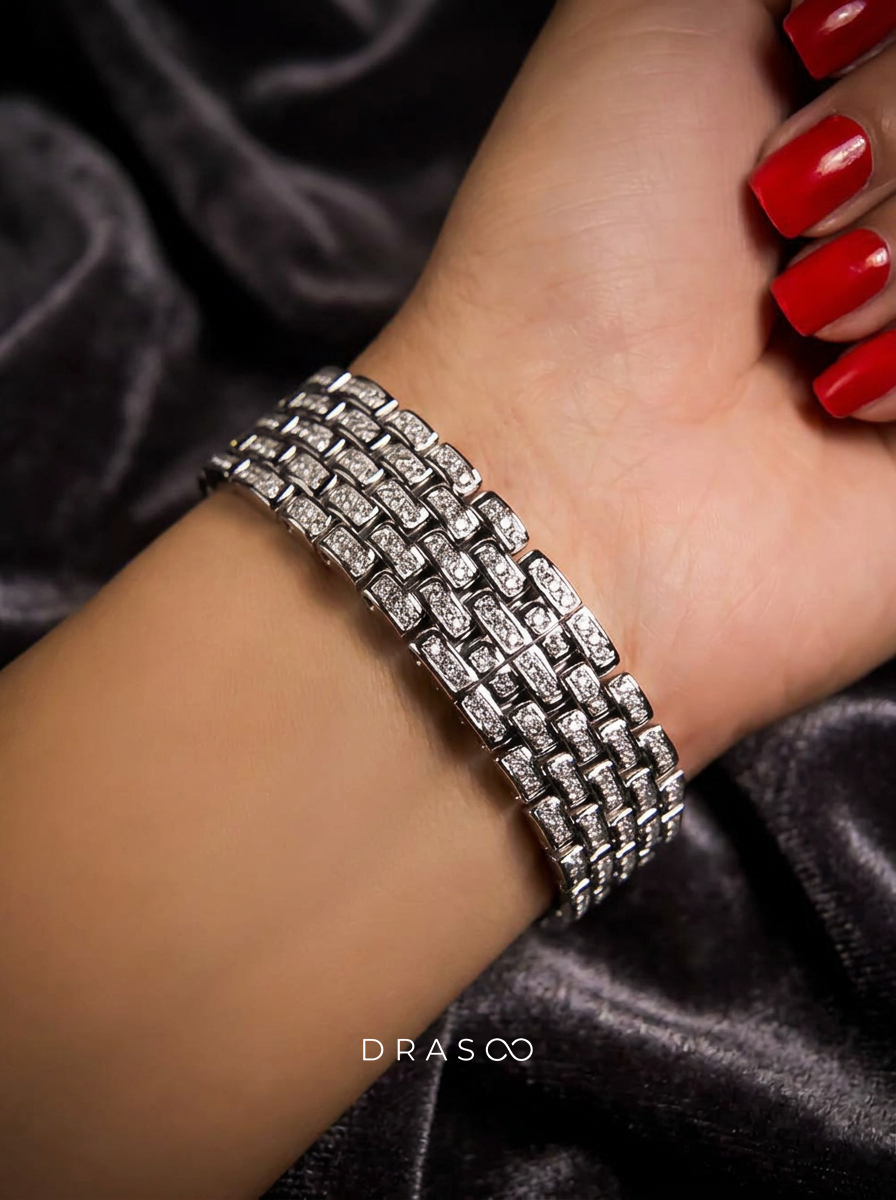 Cartier Panthère Small – Steel – Quartz Movement – Custom Diamond-Set