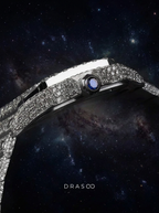 Cartier Santos Large – Steel – Custom Diamond-Set with Blue Dial