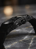 Cartier Santos Large – Custom Black Diamond PVD – Black Diamond Dial with White Swords
