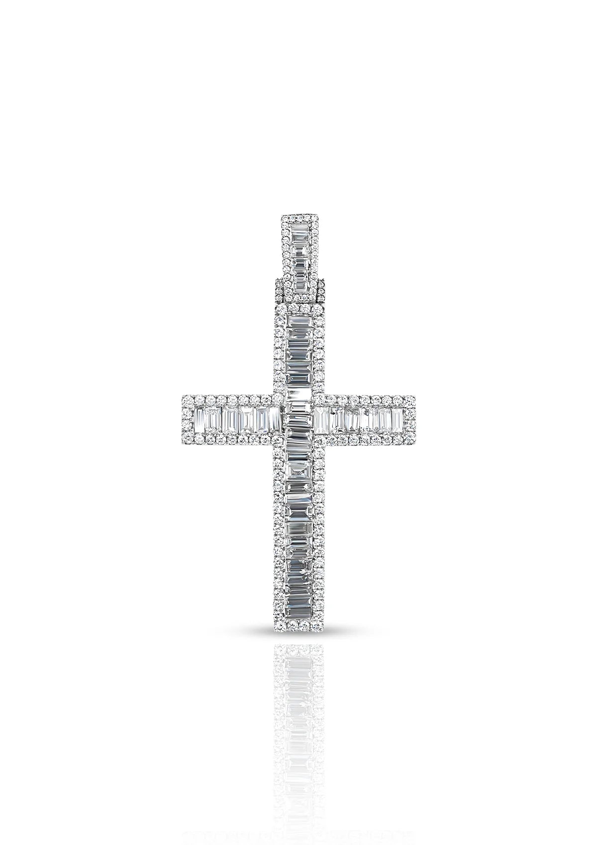 DIAMOND BAGUETTE CROSS