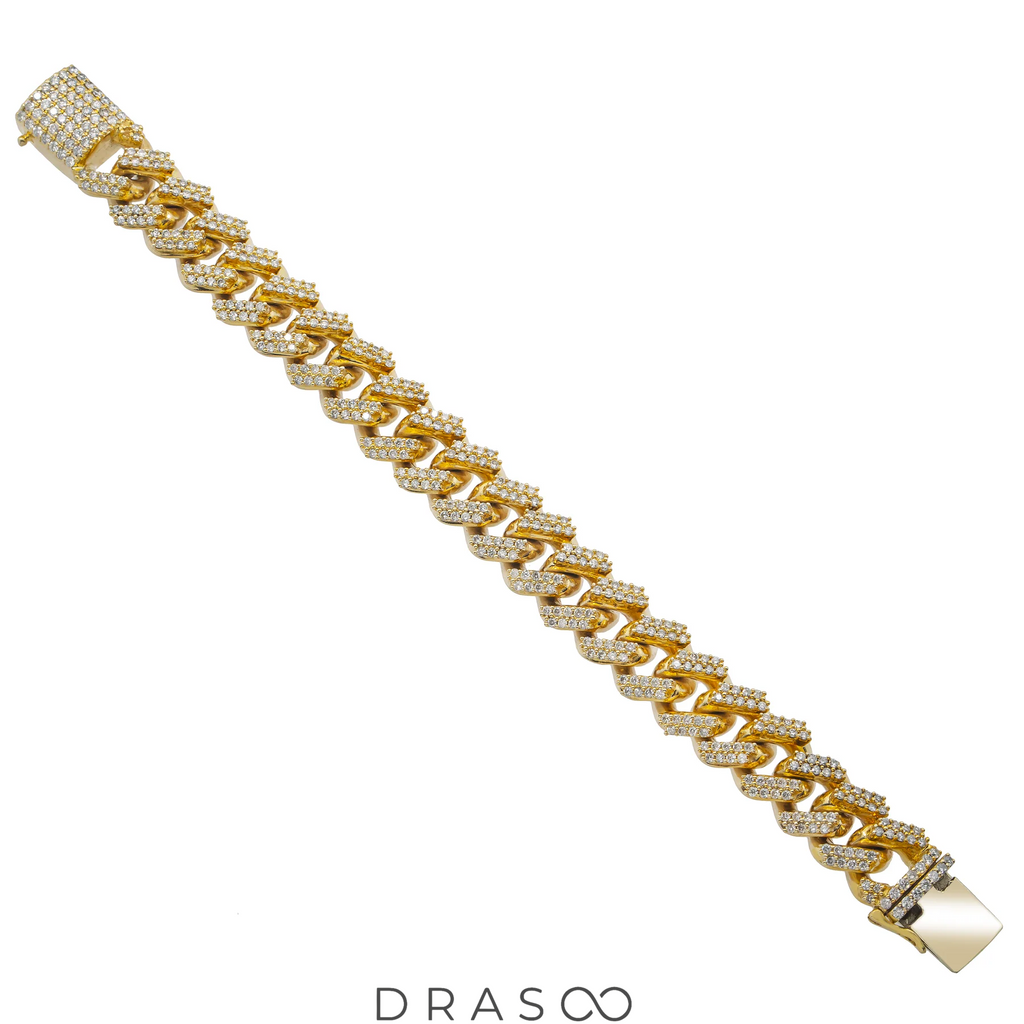 DIAMOND PRONG SET CUBAN