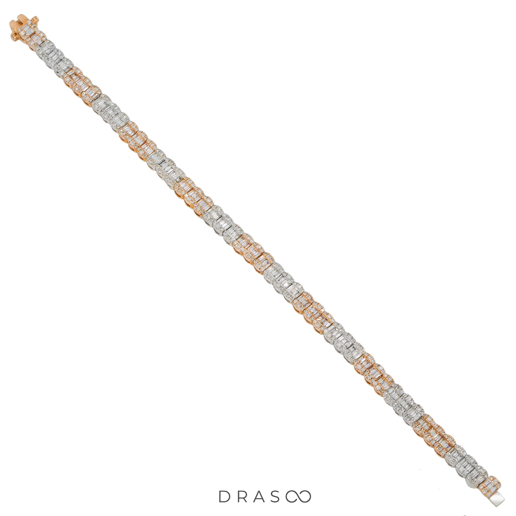 DIAMOND TWO TONE BRACELET