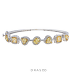FANCY YELLOW DIAMOND BANGLE