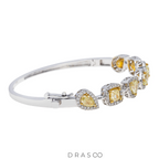 FANCY YELLOW DIAMOND BANGLE
