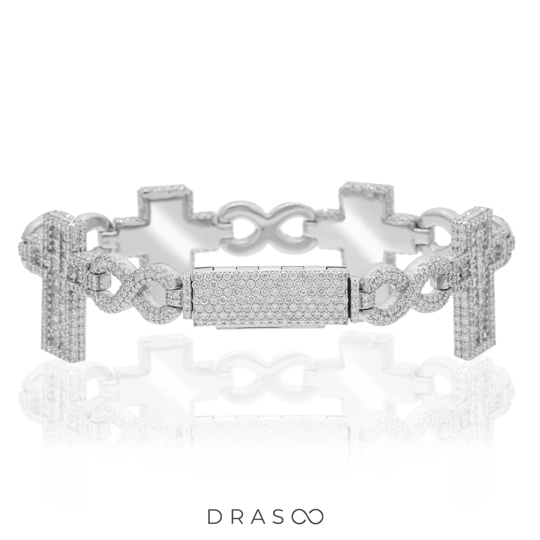 INFINITY LINK CROSS BRACELET