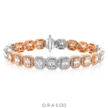 TWO TONE BAGUETTE BRACELET