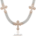 BAGUETTE CUBAN CROSS CHAIN