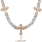 BAGUETTE CUBAN CROSS CHAIN