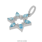 BLUE DIAMOND JEWISH STAR