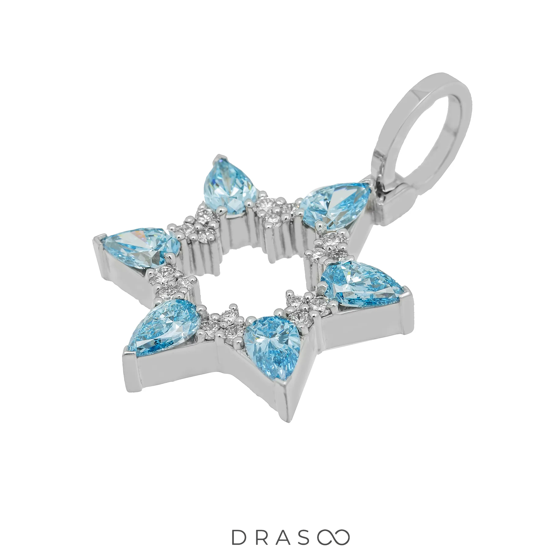 BLUE DIAMOND JEWISH STAR