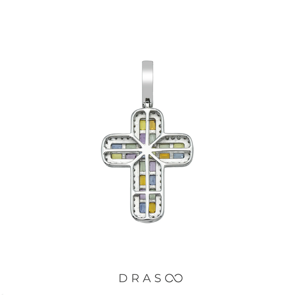 COLORED GEM STONE PENDANT