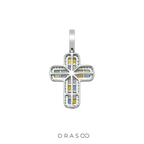 COLORED GEM STONE PENDANT