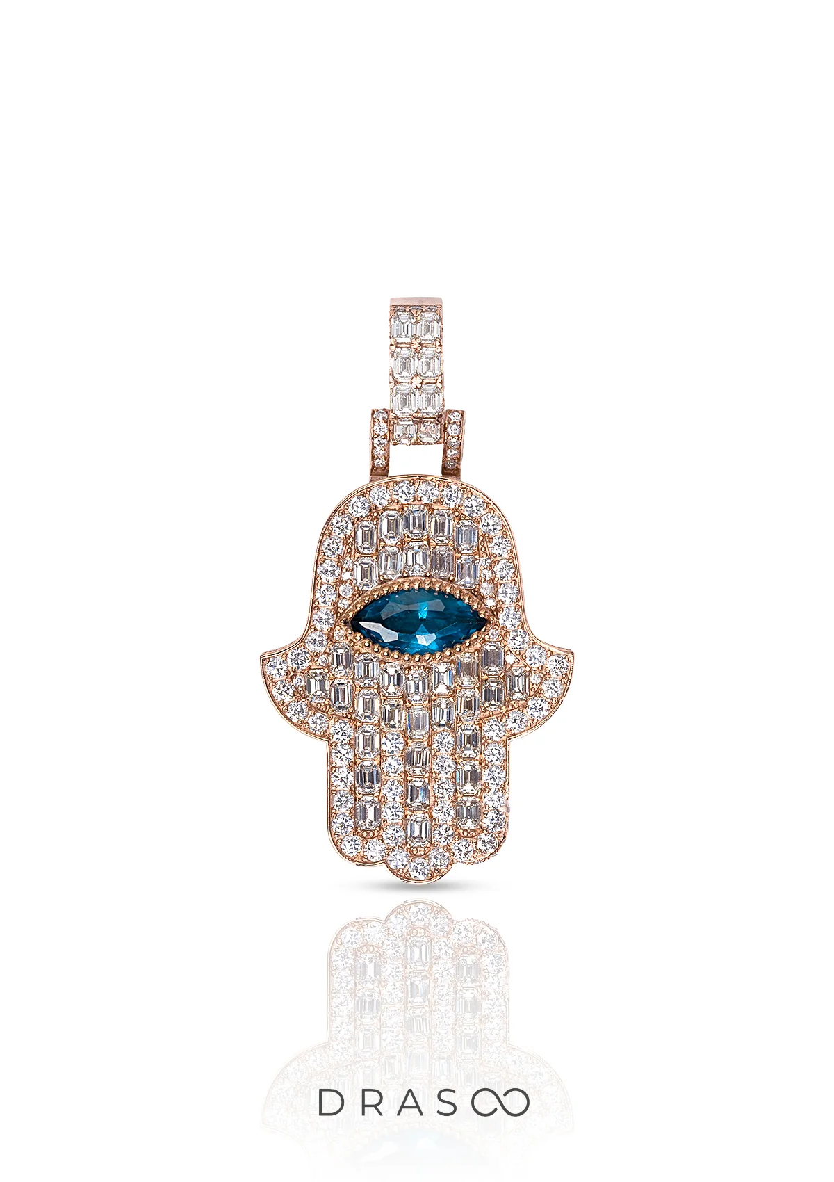 ETERNAL HAMSA DIAMOND PENDANT