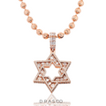DIAMOND JEWISH STAR PENDANT