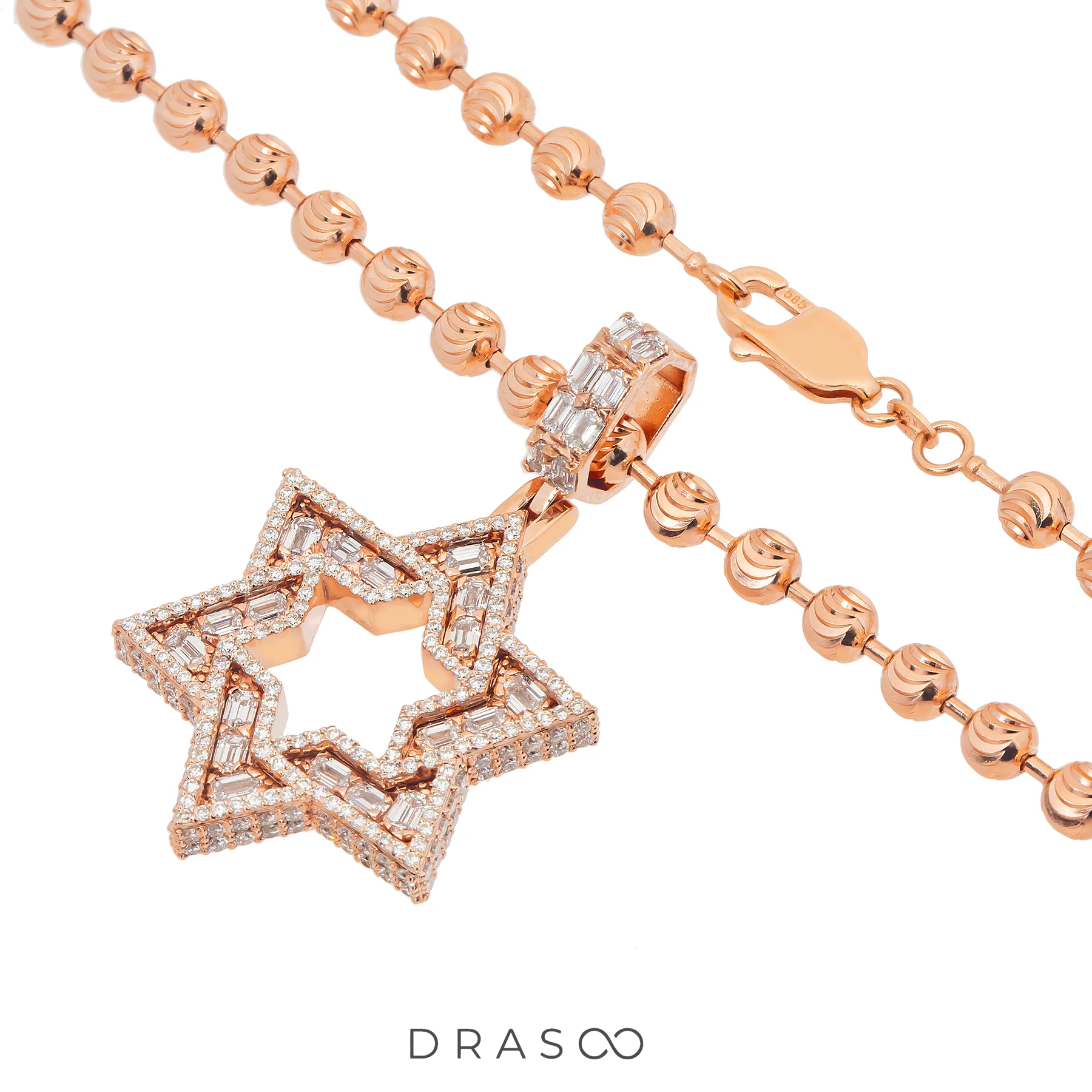 DIAMOND JEWISH STAR PENDANT