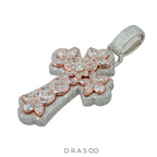 DIAMOND MARQUISE FLOWER CROSS