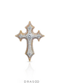 DIAMOND TWO TONE CROSS