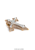 DIAMOND TWO TONE CROSS
