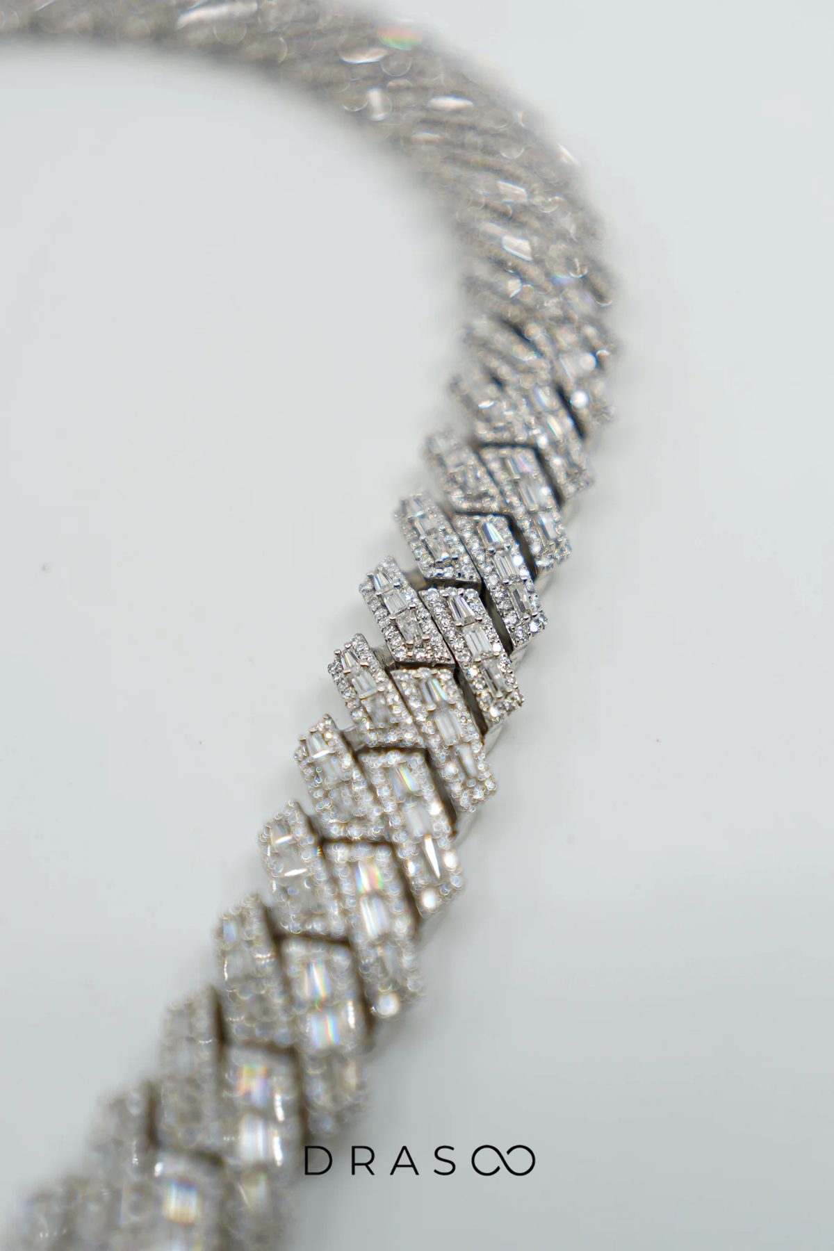EMERALD CUT ICED CUBAN CHAIN