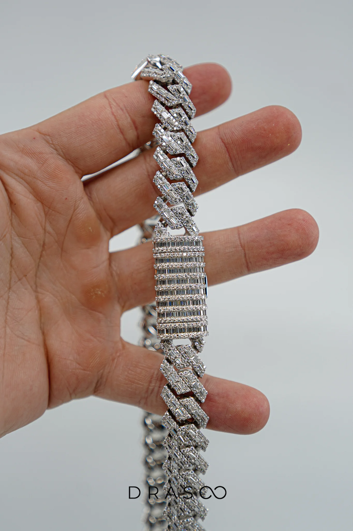EMERALD CUT ICED CUBAN CHAIN