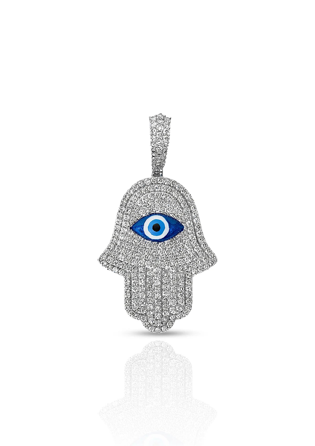 DIAMOND HAMSA PENDANT